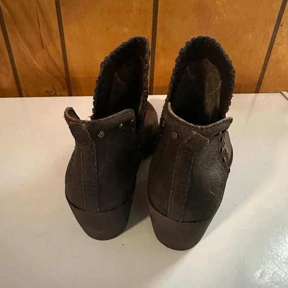 Off The Beaten Track Santa Fe Brown Leather Ankle Boots Sz. 9M - Picture 5 of 9